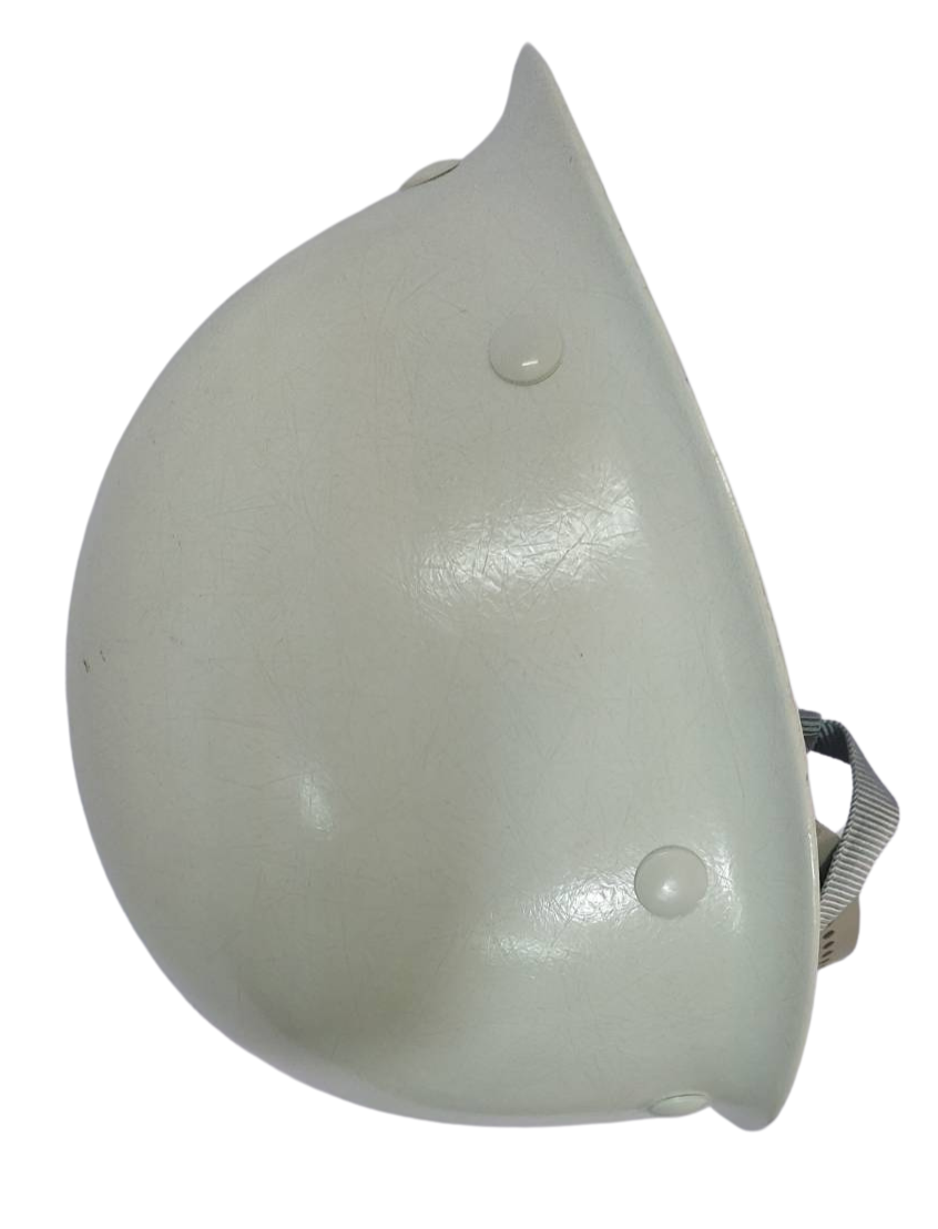 หมวกนิรภัย TANIZAWA รุ่น STP18W สีขาวมีเม็ดดุมเนื้อไฟเบอร์100%